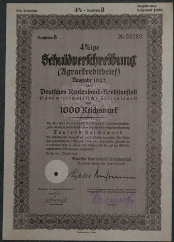 Deutsche rentenbank 1942 - deutsche,